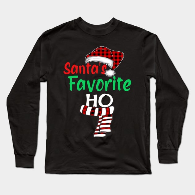 santas favorite ho Long Sleeve T-Shirt by Bagshaw Gravity